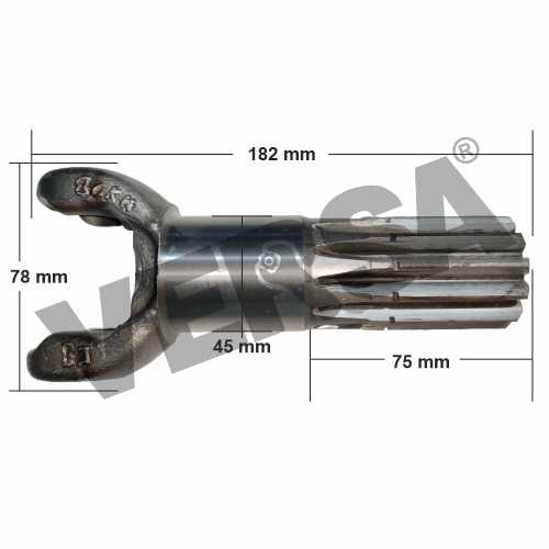 Fork Wheel Side (Yoke) Mahindra Arjun 4x4 (12 TEETH) - Image 3