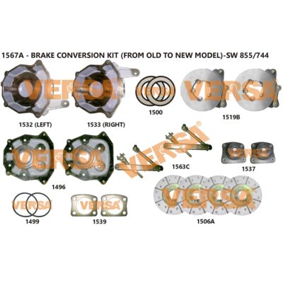 Brake Conversion Kit From Old Model to New Model - Swaraj 855/744