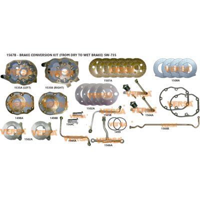 Brake Conversion Kit From Dry To Wet Brake - Swaraj 855