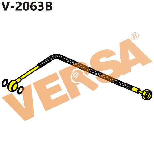 Flexible Pipe Assembly Left – Swaraj 855 XM (Hydraulic Cyl. to Metallic Pipe)