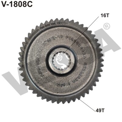 Constant Mesh Gear 49x16 - Swaraj 855 XM/744 XM