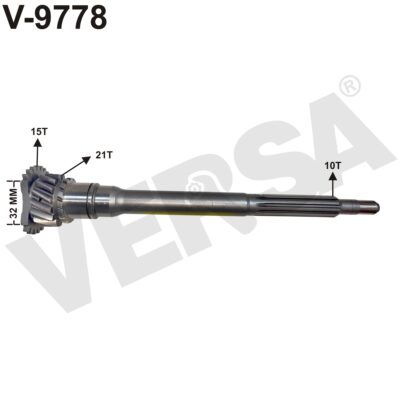Clutch Shaft - Powertrac 15x21x10 (34 MM Bore)