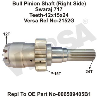 Bull Pinion Shaft Right Swaraj 717