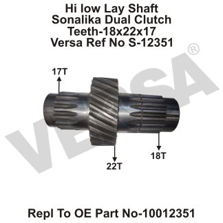 Hi low Lay Shaft Sonalika Dual Clutch 22T
