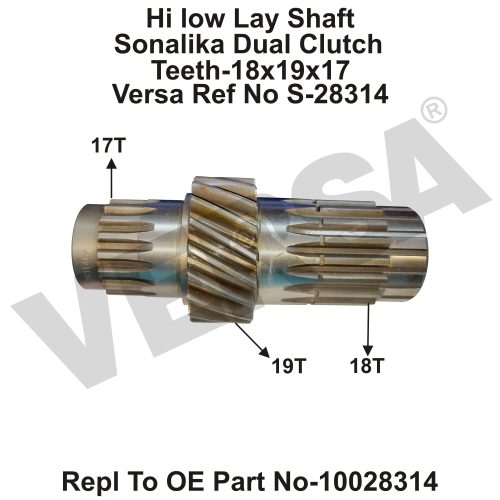 Hi low Lay Shaft Sonalika Dual Clutch 19T