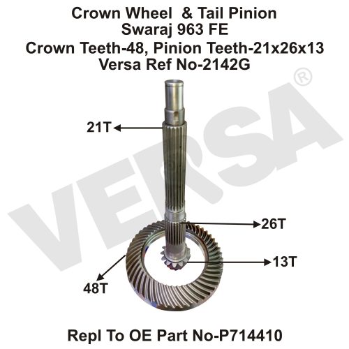 Crown Wheel Pinion Set Swaraj 963 FE (48×13)