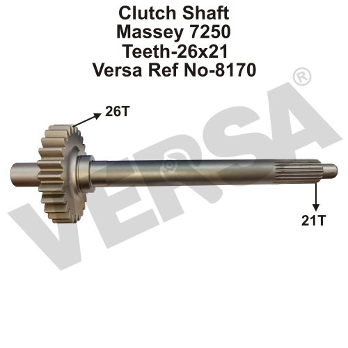 Clutch Shaft Massey 7250 (26T)