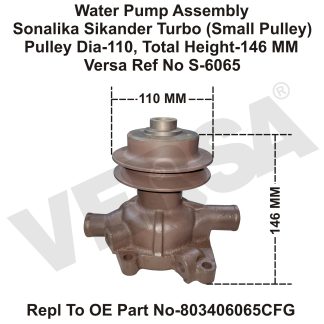 Water Pump Assembly Sonalika Sikander Turbo (Small Pulley)