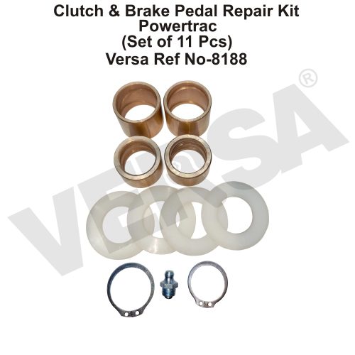 Clutch & Brake Pedal Repair Kit Powertrac (Set of 11 Pcs)
